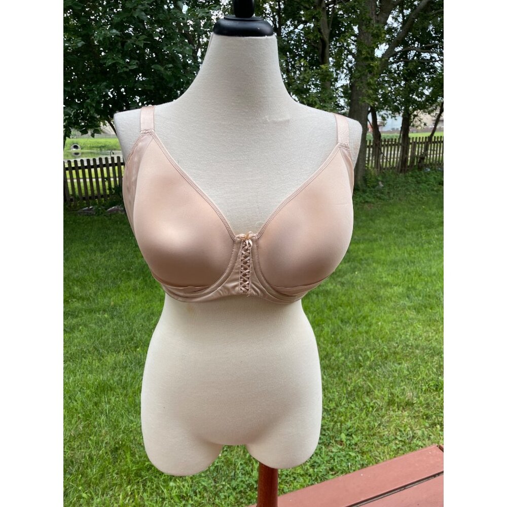 Parfait Lace-Up Beige Underwire Bra 38DD